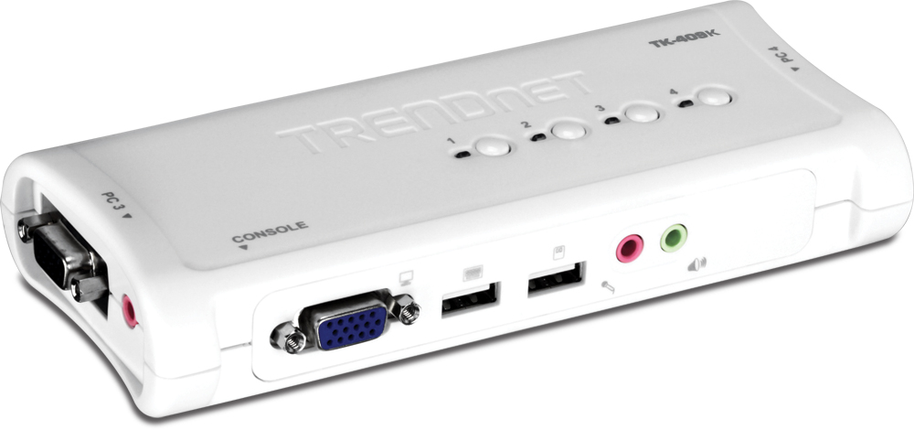 4 Port KVM-Switch, USB, TK-409K