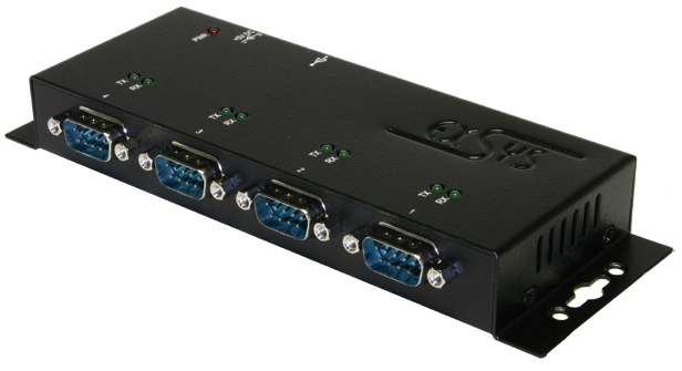 Converter USB 2.0 auf 4 x Seriell RS232, Metallgehäuse, EX-1334HMV-2
