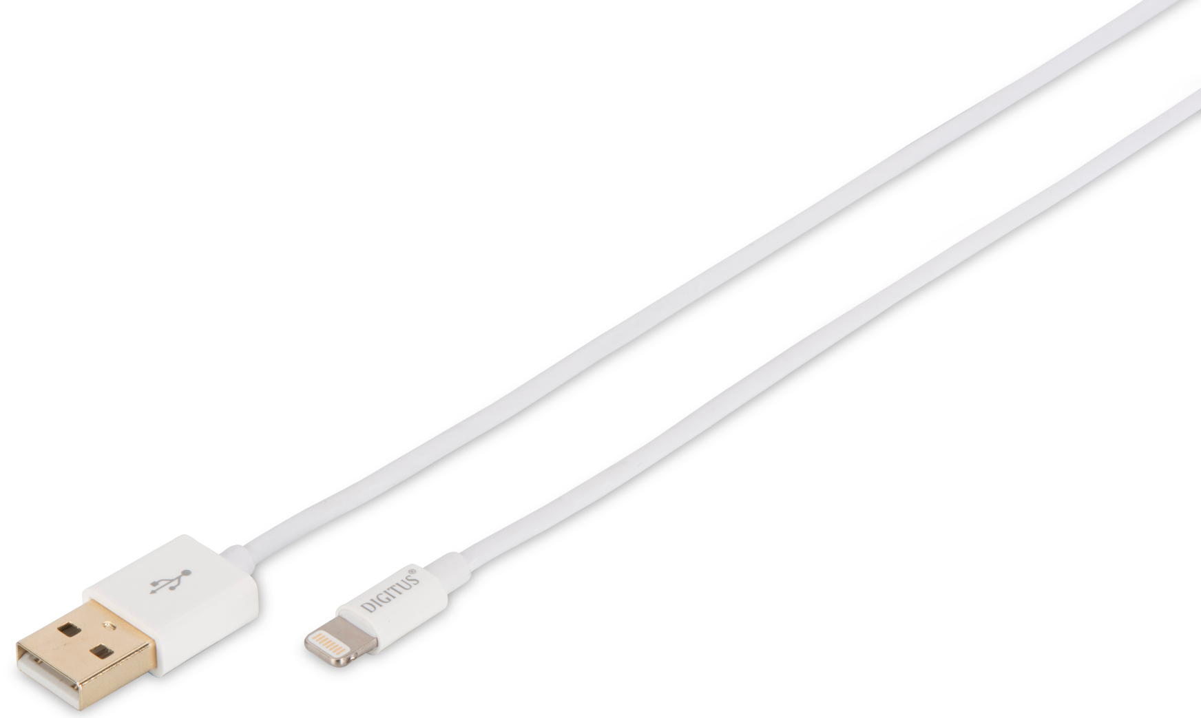 iPhone® Lightning-USB Daten-/Ladekabel, weiß; 1,0 m, MFI zertifiziert
