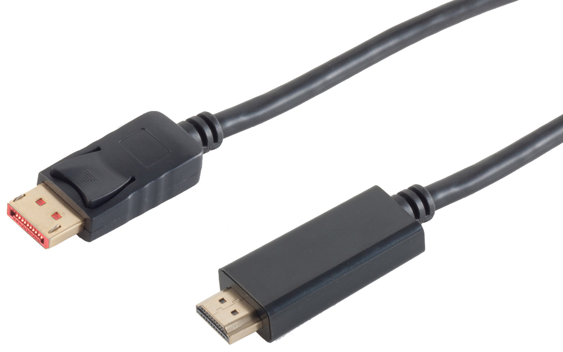 DisplayPort Adapterkabel, DP-St. / HDMI-St., 1 m, Ultra HD 4K (60Hz) Version 1.4