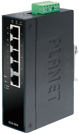 5 Port Gigabit Industrie Switch, IP30, IGS-501T