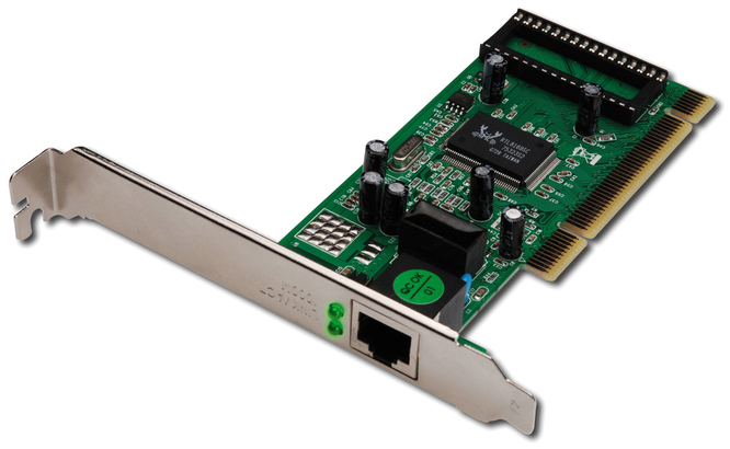 Ethernetkarte 32 Bit, PCI,    10/100/1000 Mbit,1xRJ 45