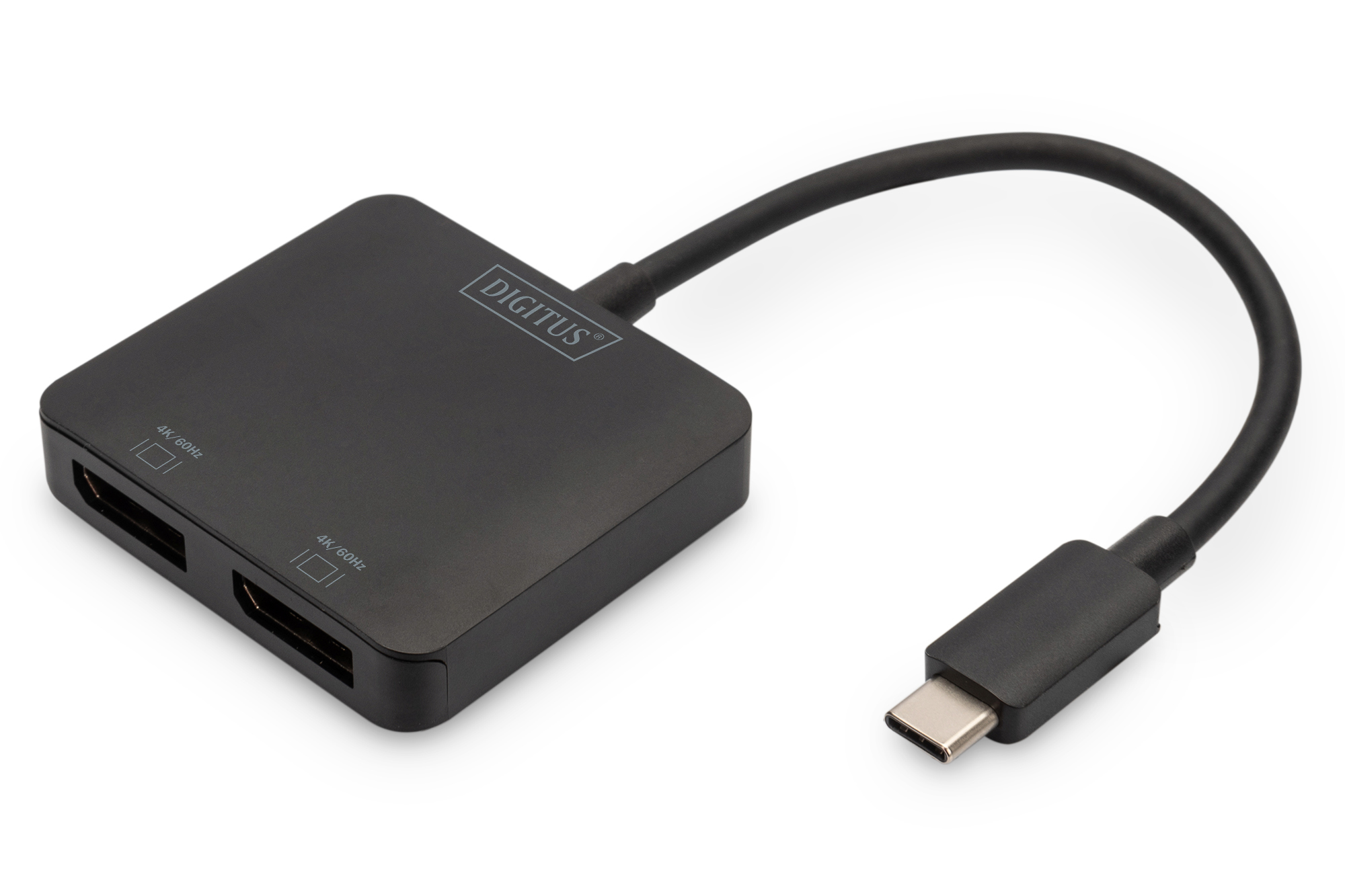 USB 3.1 Typ-C auf 2 x DisplayPort, mit DP 1.4 max. 2x 4K/60Hz