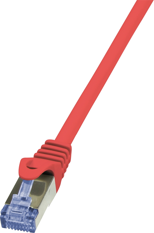 Patchkabel PrimeLine, Cat.6A, S/FTP, rot, 0,5 m
