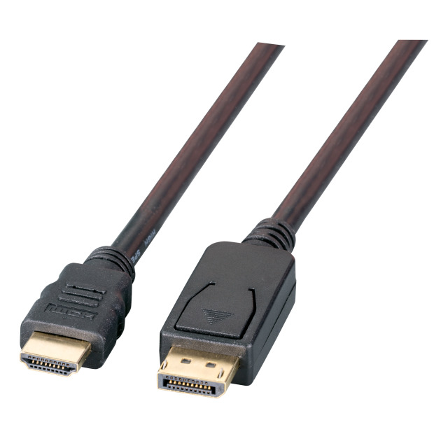 DisplayPort Adapterkabel DP-St. / HDMI-St., 2 m