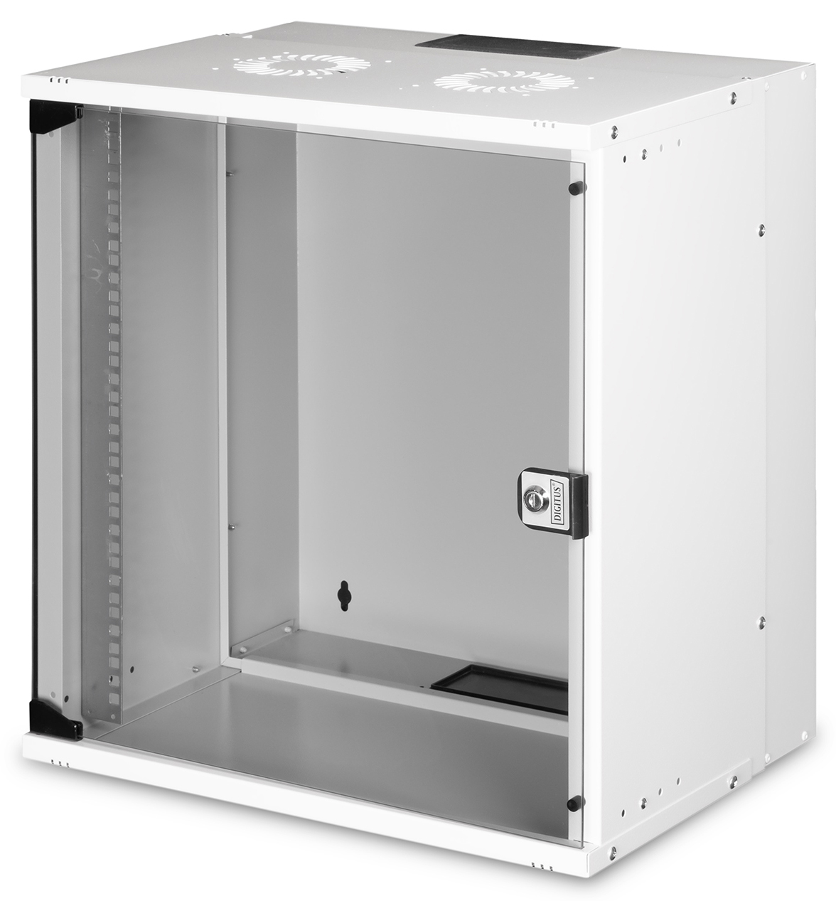 19" 12HE Wandgehäuse, SOHO PRO 595 x 540 x 400 mm, grau
