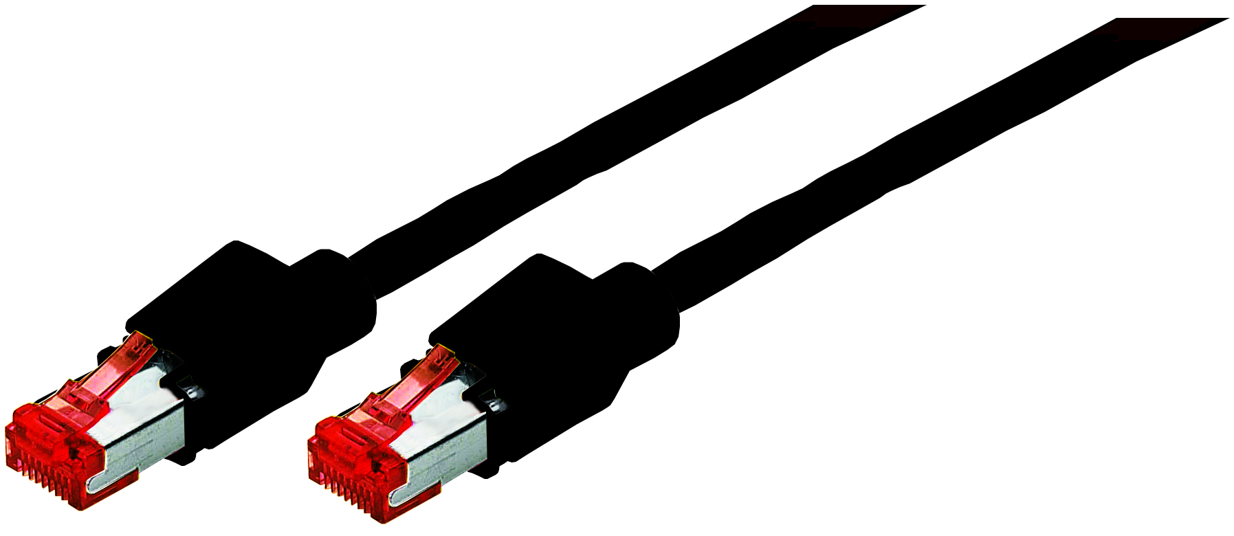 Patchkabel S/FTP  2,0 m Cat.6 2 x Hirose TM21, schwarz