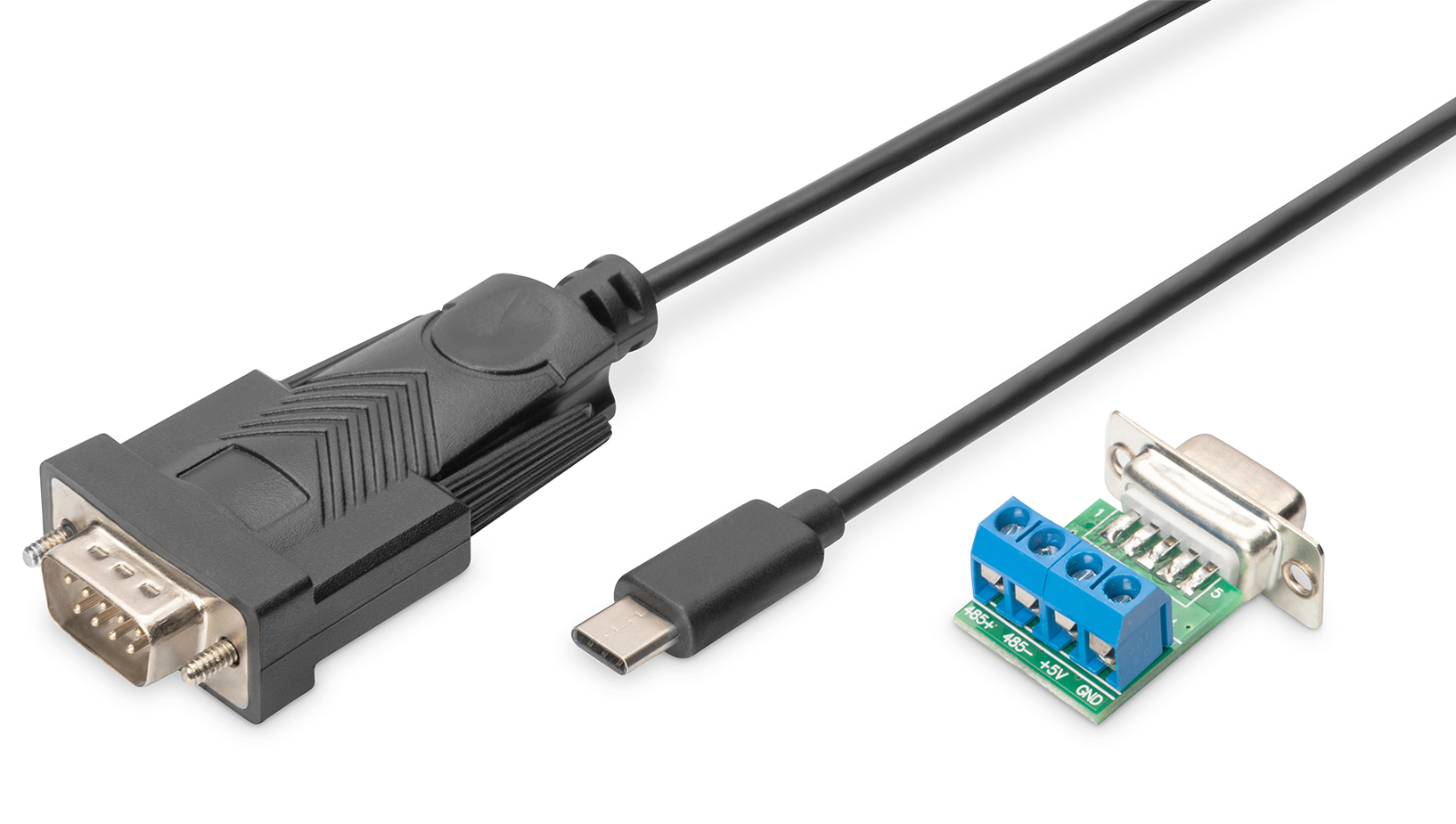 USB 2.0 Converter seriell     Typ-C St. / 9 pol. St. RS485