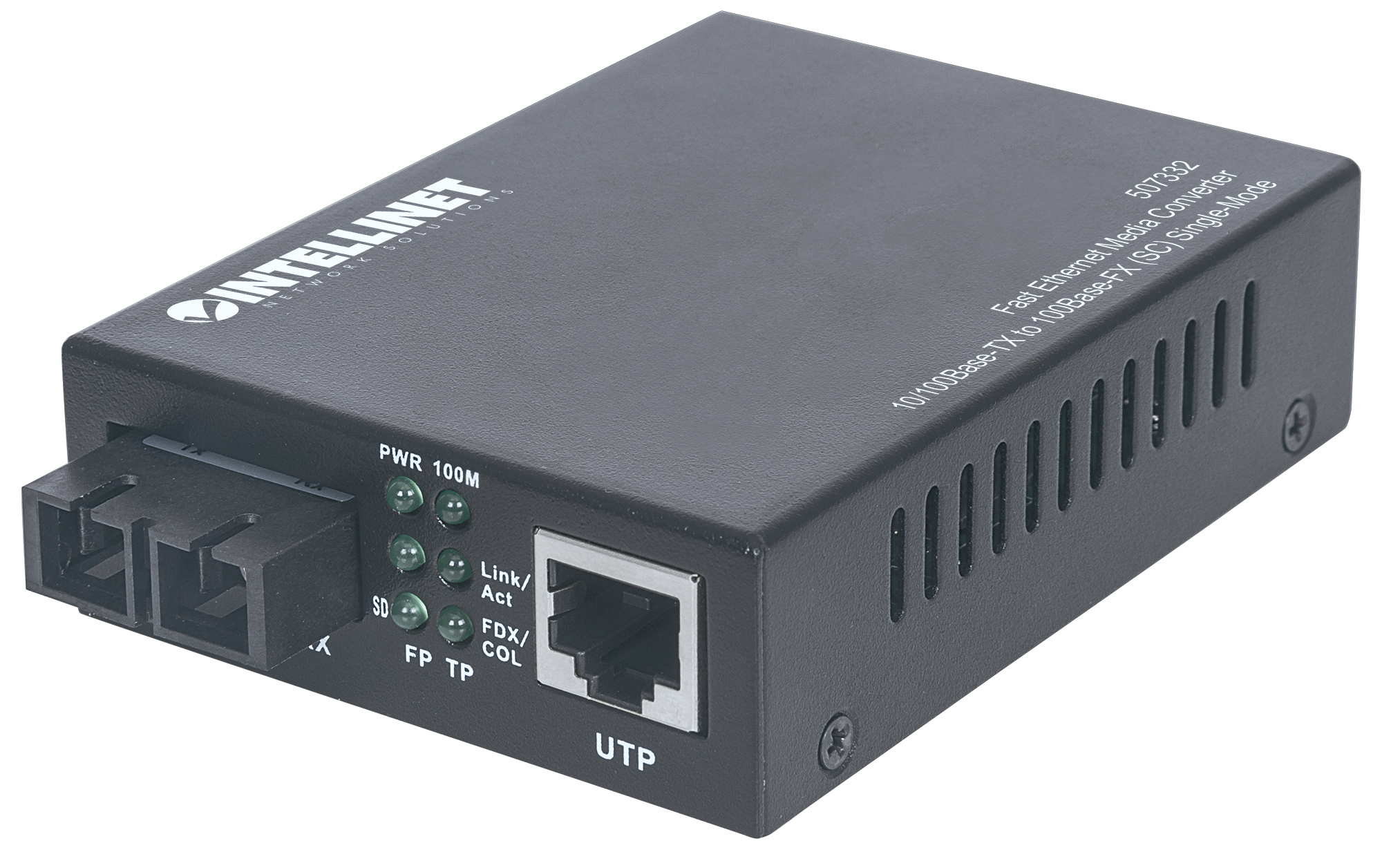 LWL Converter 10/100BaseTX auf 100BaseFX (SC), Singlemode 20 km