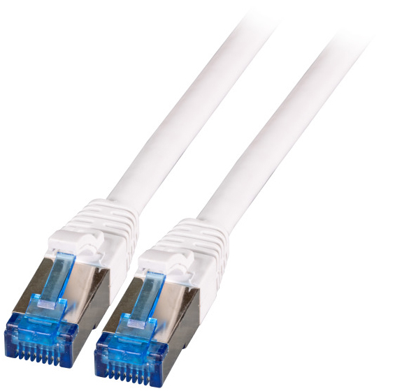 Patchkabel S/FTP TPE superflex Cat.6A RJ45 St. weiß - 0.25 m