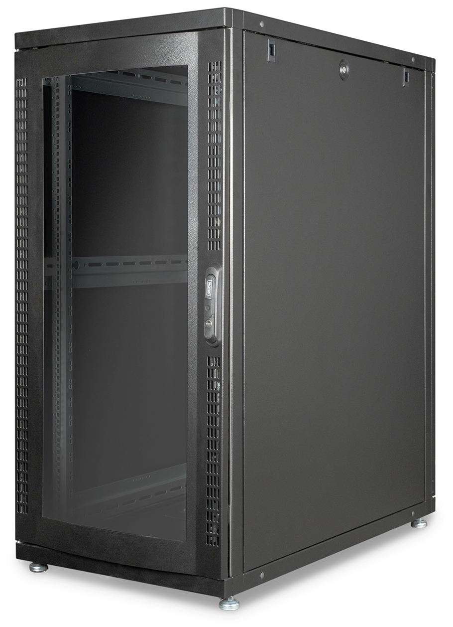 Serverschrank  19" Unique sw  26 HE (HxBxT mm) 1340x600x1000