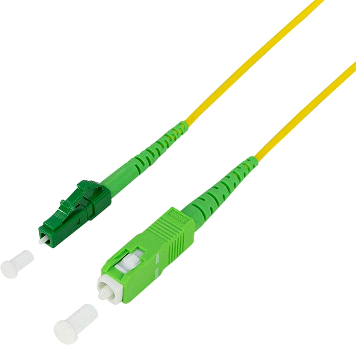 Patchkabel 9E/125 simplex SM, LC/APC 8° - SC/APC 8°, 15 m