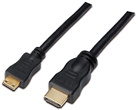 HDMI Kabel Typ A / Typ C Mini St./St. 2 m, High-Speed