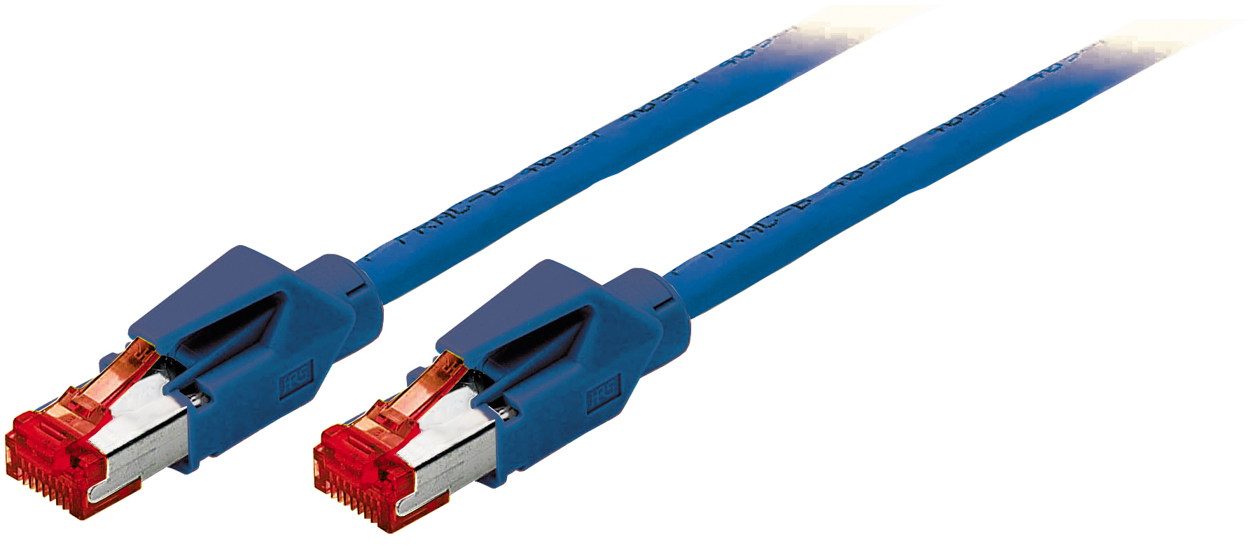 Patchkabel S/FTP  0,5 m Cat.6 2 x Hirose TM21, blau