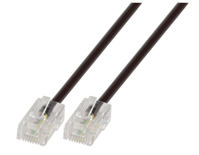 ISDN-Rundkabel RJ45 (8/4) 1 m St./St. Belegung: 3,4,5,6; 1:1