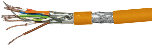Patchkabel Cat. 7, m-Ware     S/FTP, 4x 2x AWG 27/7; 900 MHz