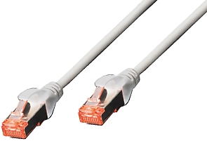 Patchkabel S/FTP    0,5 m     RJ45 St. 1:1  grau; Cat. 6