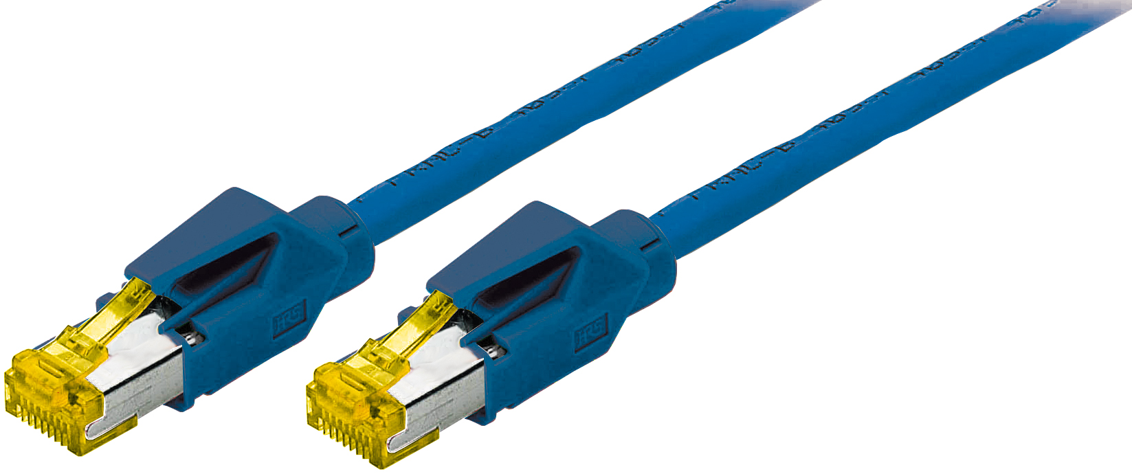 Patchkabel S/FTP  1,0 m Cat.6A2 x Hirose TM31, 10G, blau