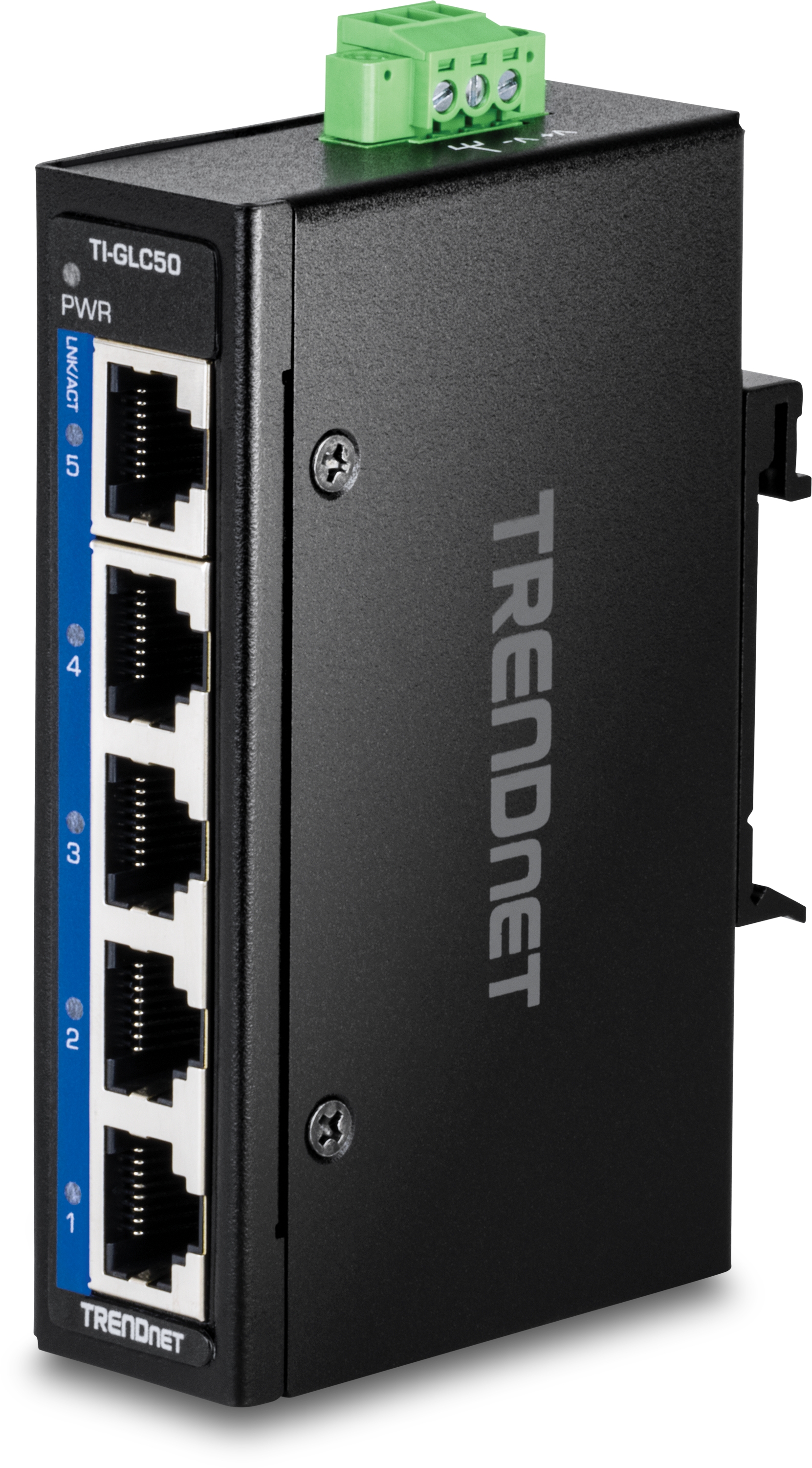 5 Port Industrie mini Switch Gigabit, IP30, -40° – 75°
