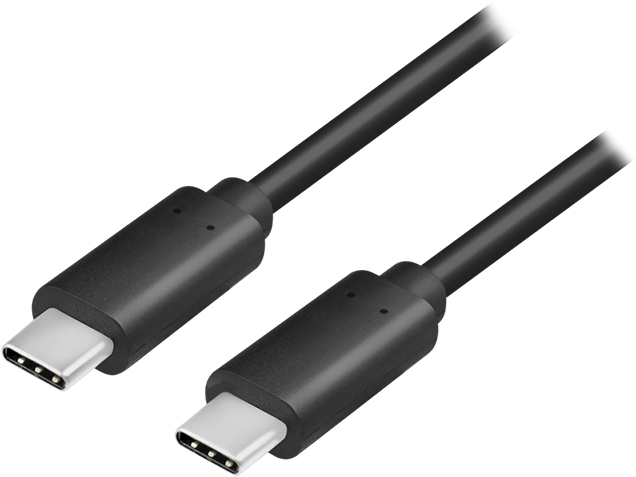 USB 3.1 Anschlusskabel Gen2, PD, Type-C St. - Type-C St., 0,5 m, 3A, 10GB, sw