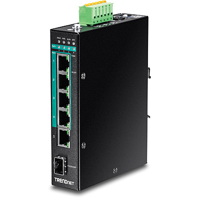 4+2 Port Gigabit Industrie PoE+ Switch, IP30, TI-PG541i