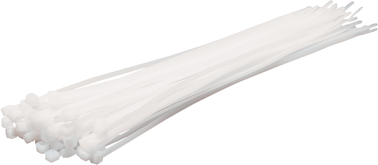 Kabelbinder, transparent, B=3,4 mm, L=300 mm, VP 100 Stk.