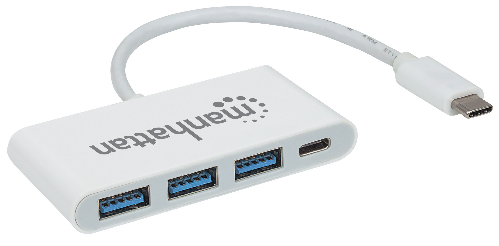 USB 3.1 Gen1 Typ C Hub m.Lade-port TypC; 3 USB Typ A Ports
