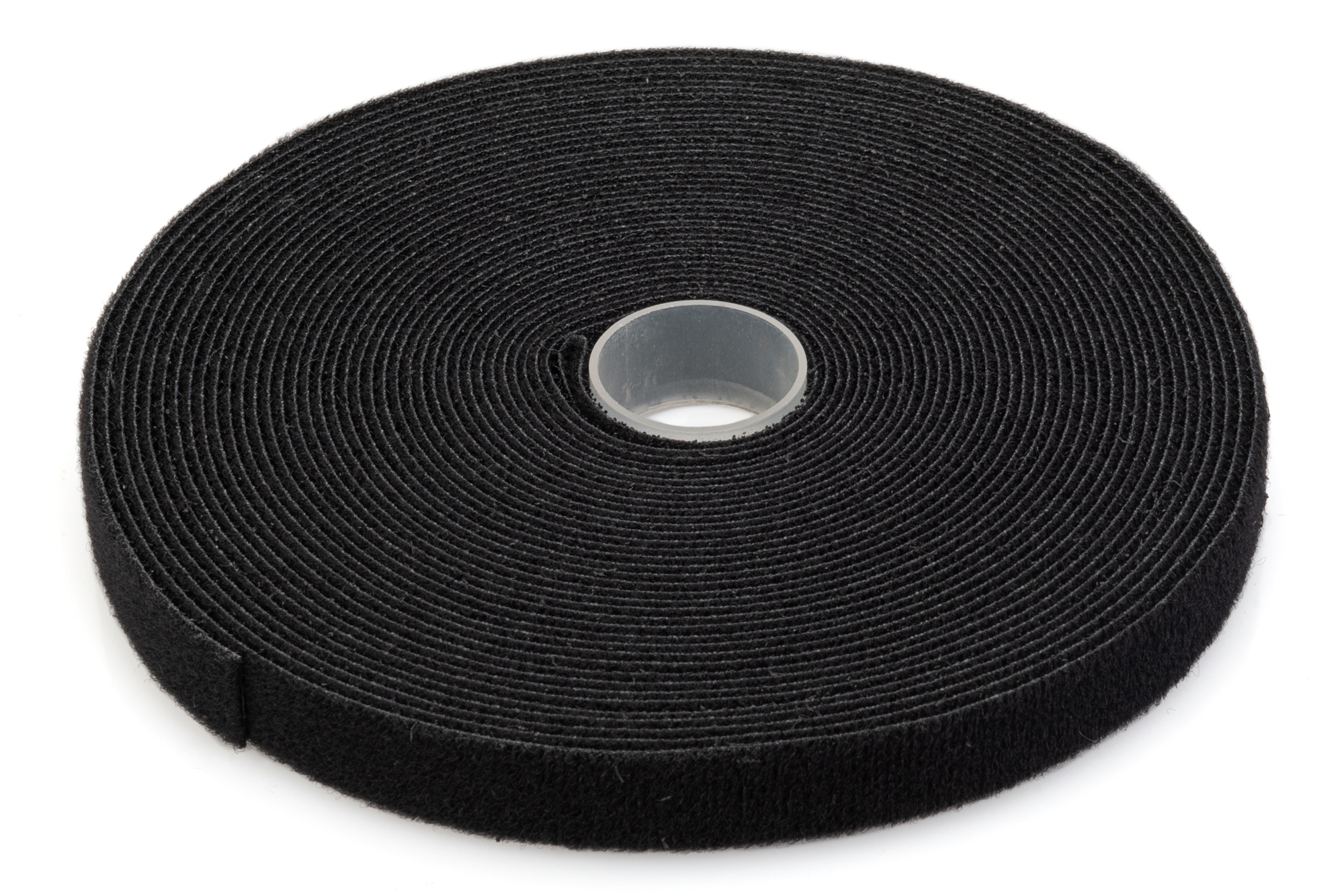 Kabelbinder Klett  10,0 m     auf Rolle, Farbe schwarz