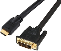 HDMI auf DVI 24+1  Kabel   5 mPREMIUM Gold