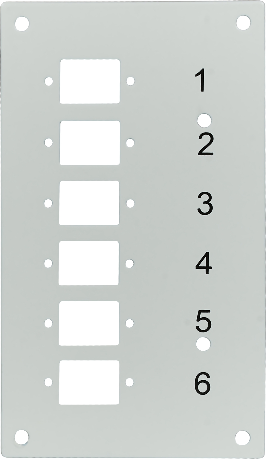 Frontblende  6 x LC duplex für Spleißbox 82201150