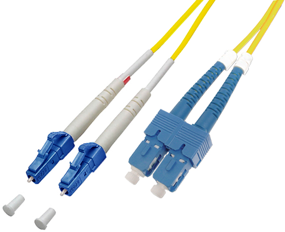 Patchkabel  2E9/125 duplex    2 x LC / 2 x SC       7,5 m