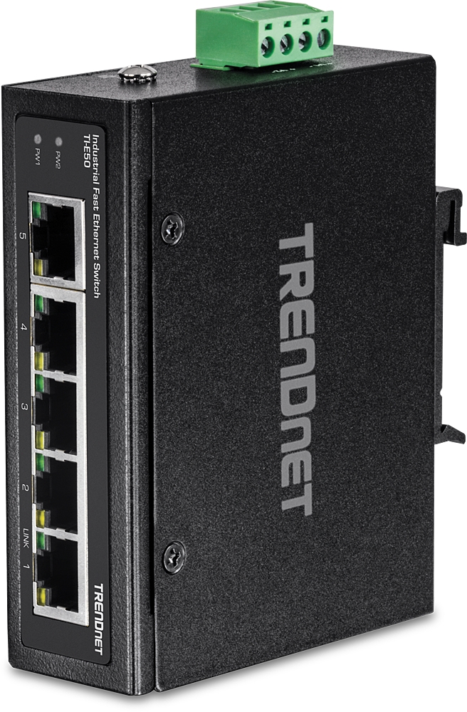5 Port Fast Ethernet Industrie Switch, IP30, TI-E50