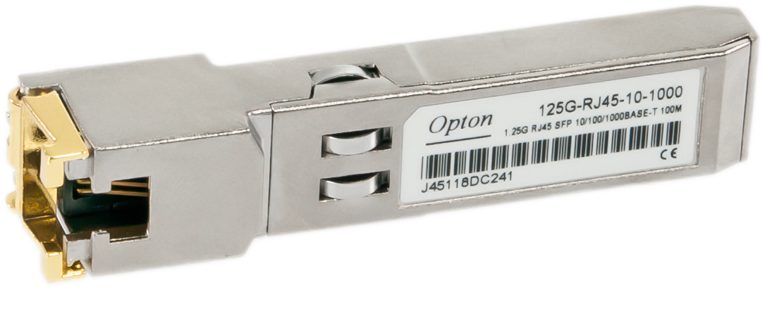 SFP Modul Gigabit für RJ45, 1000BaseT, 100 m, Opton