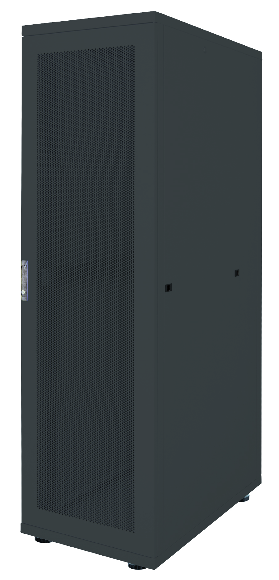 26 HE Serverschrank 19" Basic Line, Stahlrahmen, schwarz, Flatpack