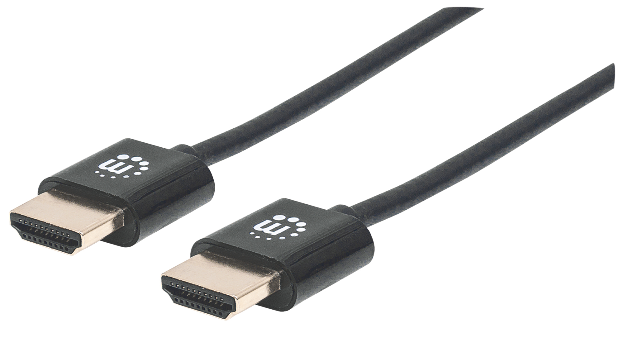 HDMI-Kabel Typ A, St./St. 0,5 m, mit Ethernet, HEC, ARC, 3D, 4K - ultradünn -