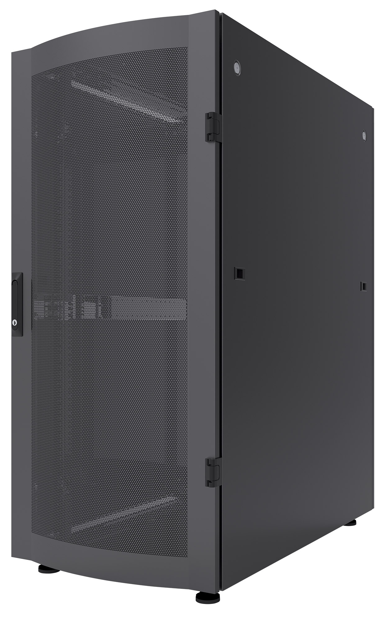 36 HE Serverschrank 19" , Stahlrahmen, schwarz