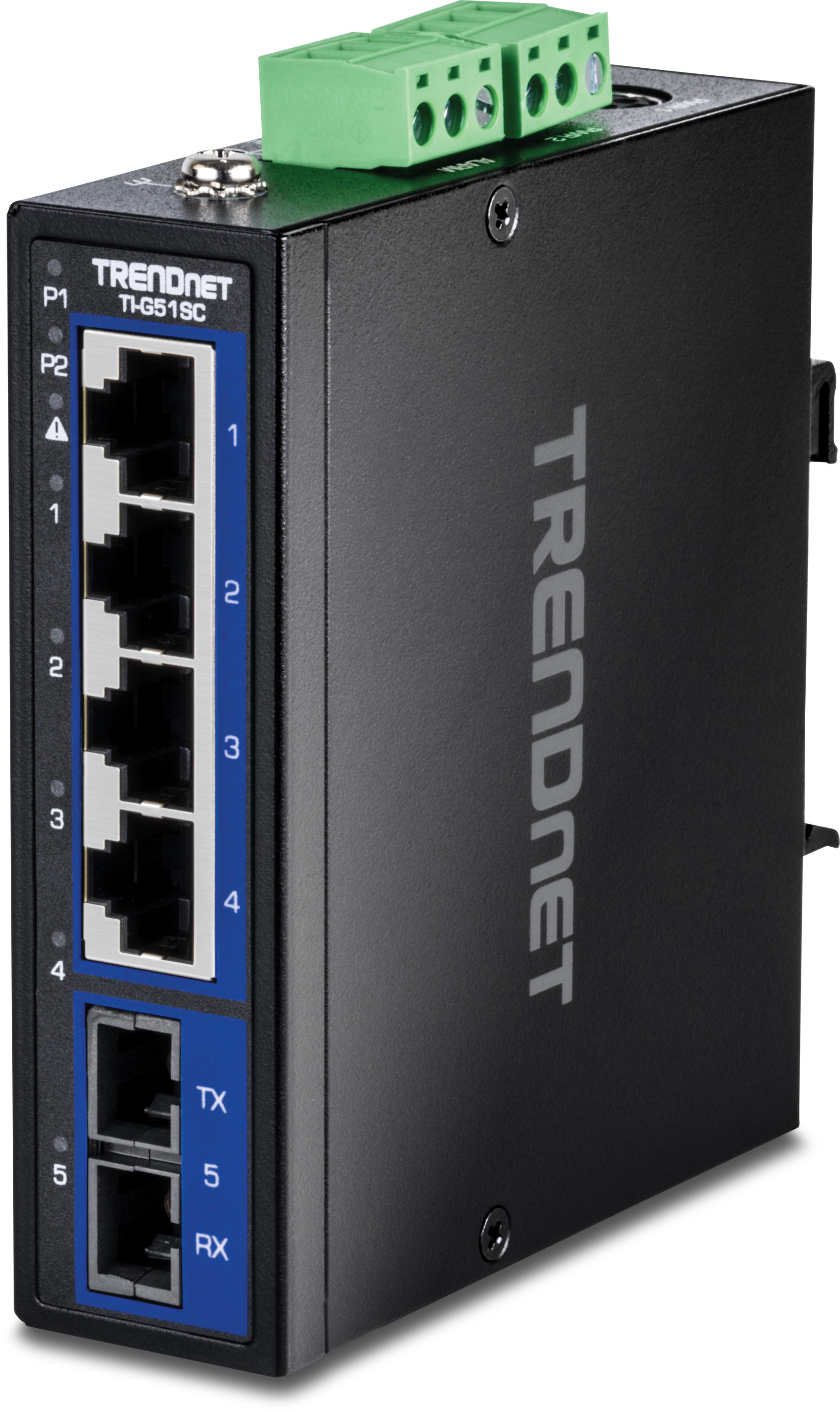 4+1 Port SC Gigabit Industrie Switch, IP30, TI-G51SC
