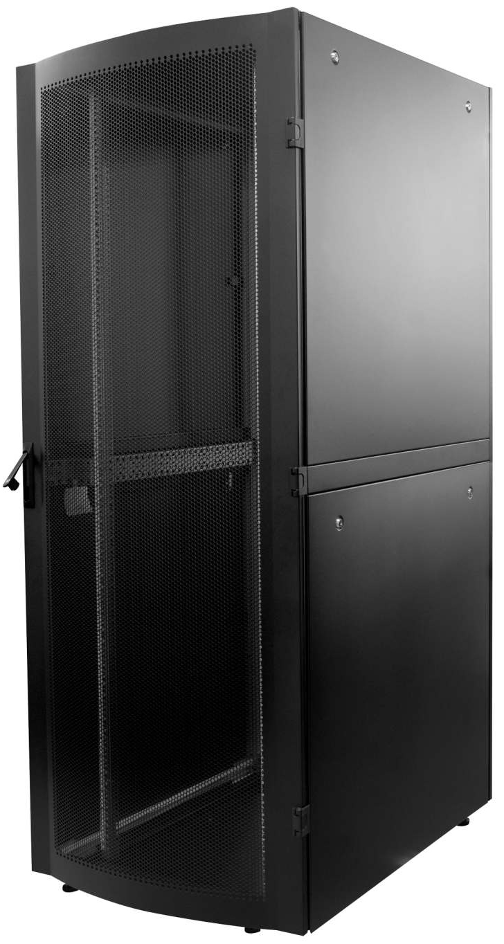 26 HE Serverschrank 19" Premium Line, Rahmen Aluminium, schwarz