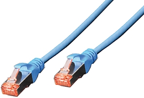 Patchkabel S/FTP   5,0 m      RJ45 St. 1:1  blau; Cat. 6