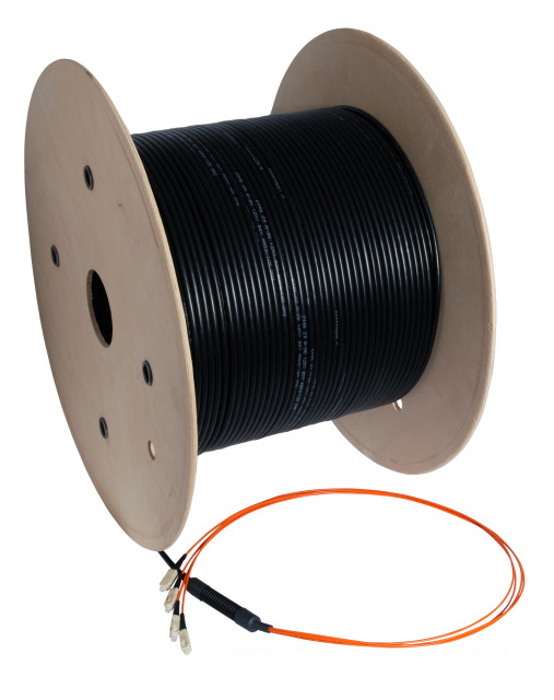 LWL-Universalkabel U-DQ(ZN)BH, 4E9/125 OS2, LC / LC, 100 m