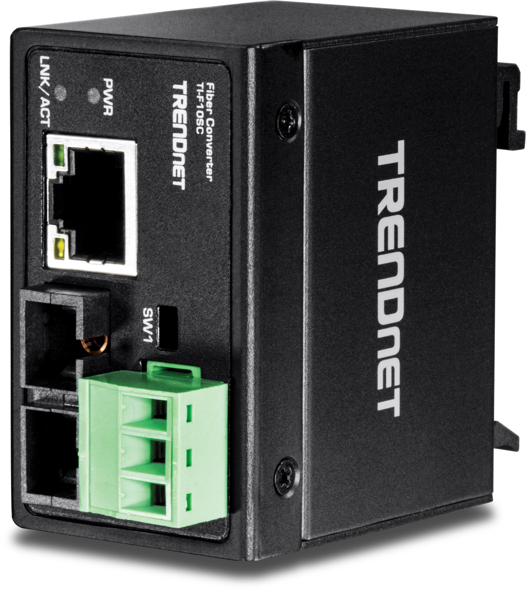 Industrie Multimode Converter 10/100 Mbps auf FX SC, 2 km, DIN Rail, TI-F10SC