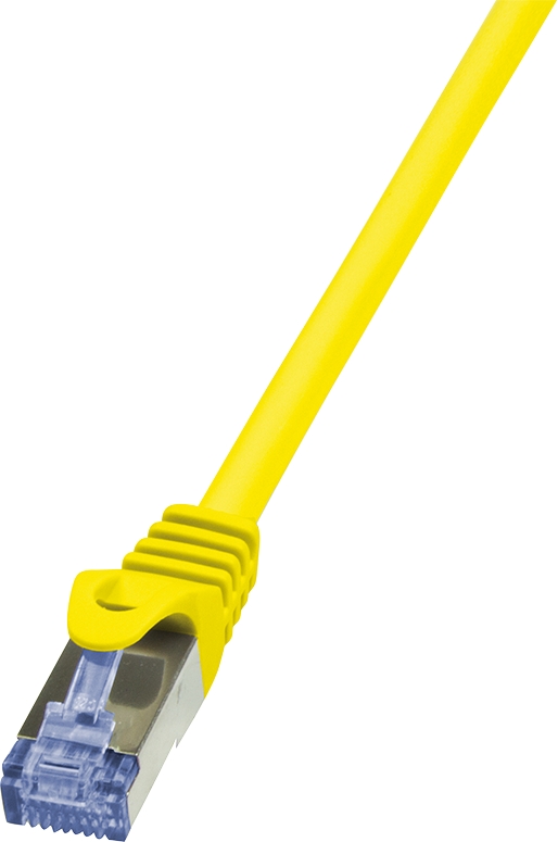 Patchkabel PrimeLine, Cat.6A, S/FTP, gelb, 0,25 m