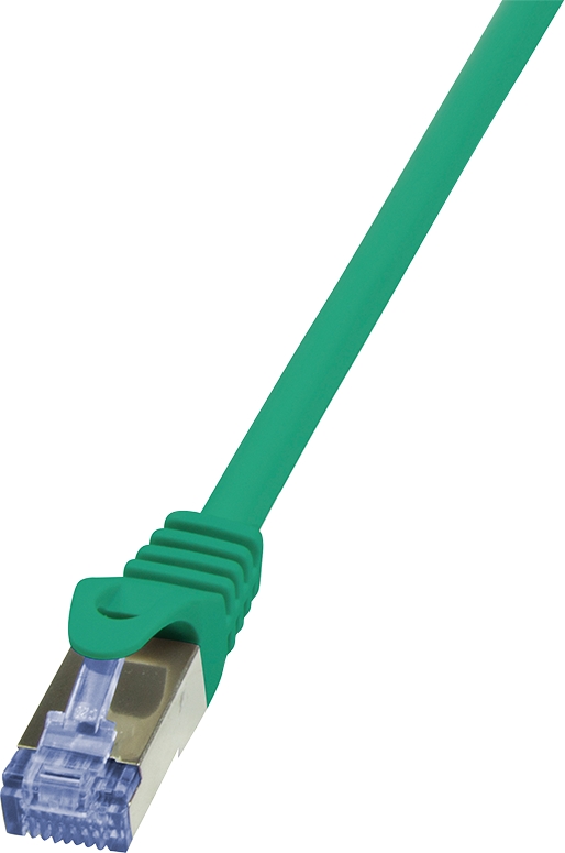 Patchkabel PrimeLine, Cat.6A, S/FTP, grün, 0,25 m