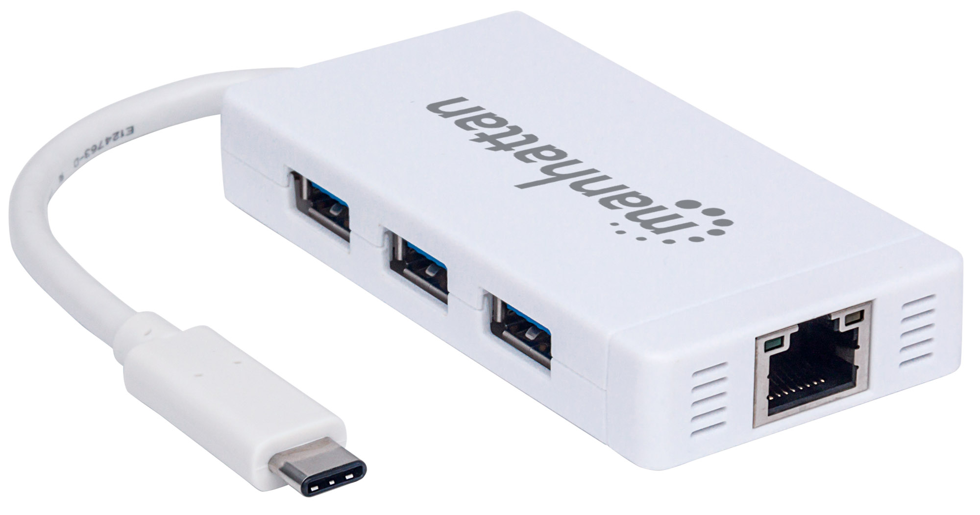USB 3.1 Typ C auf 3 Port Hub  Gigabit-Netzwerkadapter