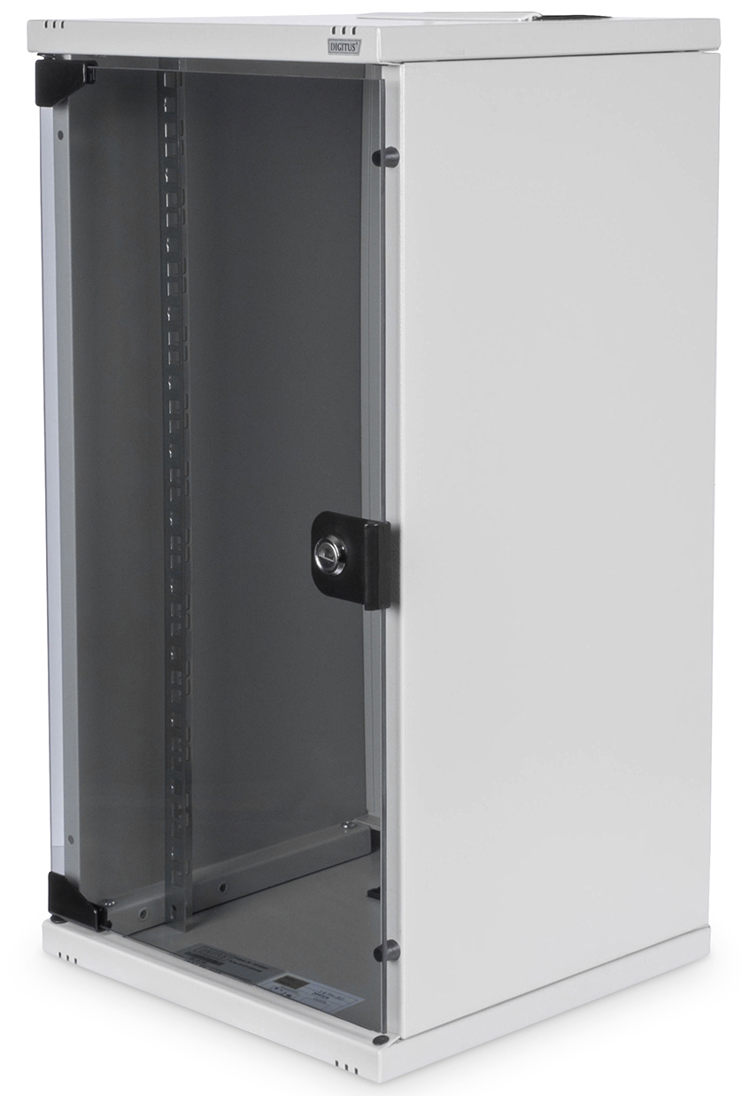 12 HE Wandschrank 10", grau, Größe (HxBxT): 592x312x300 mm