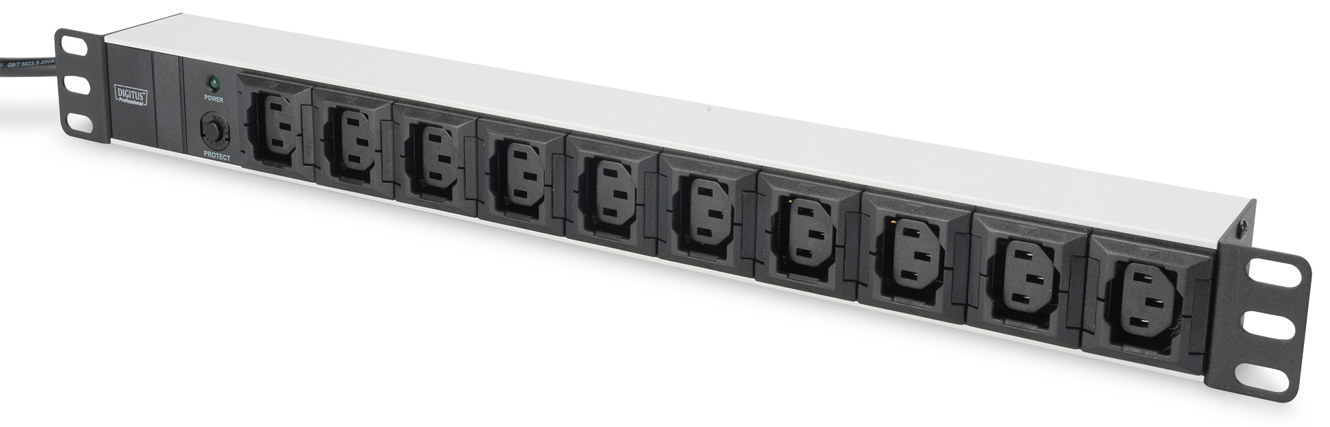 Steckdosenleiste 19"  10 x C13auf Kaltgerätestecker C14