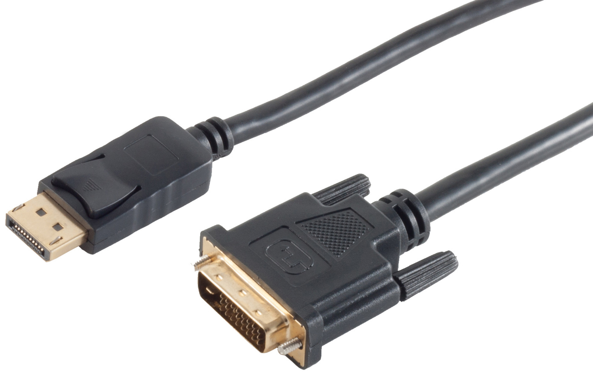 DisplayPort Adapterkabel DP-St. / DVI 24+1 St., 7,5 m, mit vergoldeten Kontakten