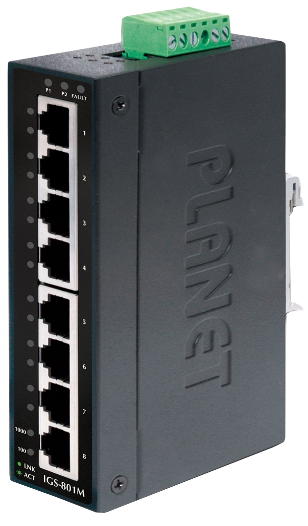 8 Port Gigabit Industrie Switch, IP30, IGS-801M