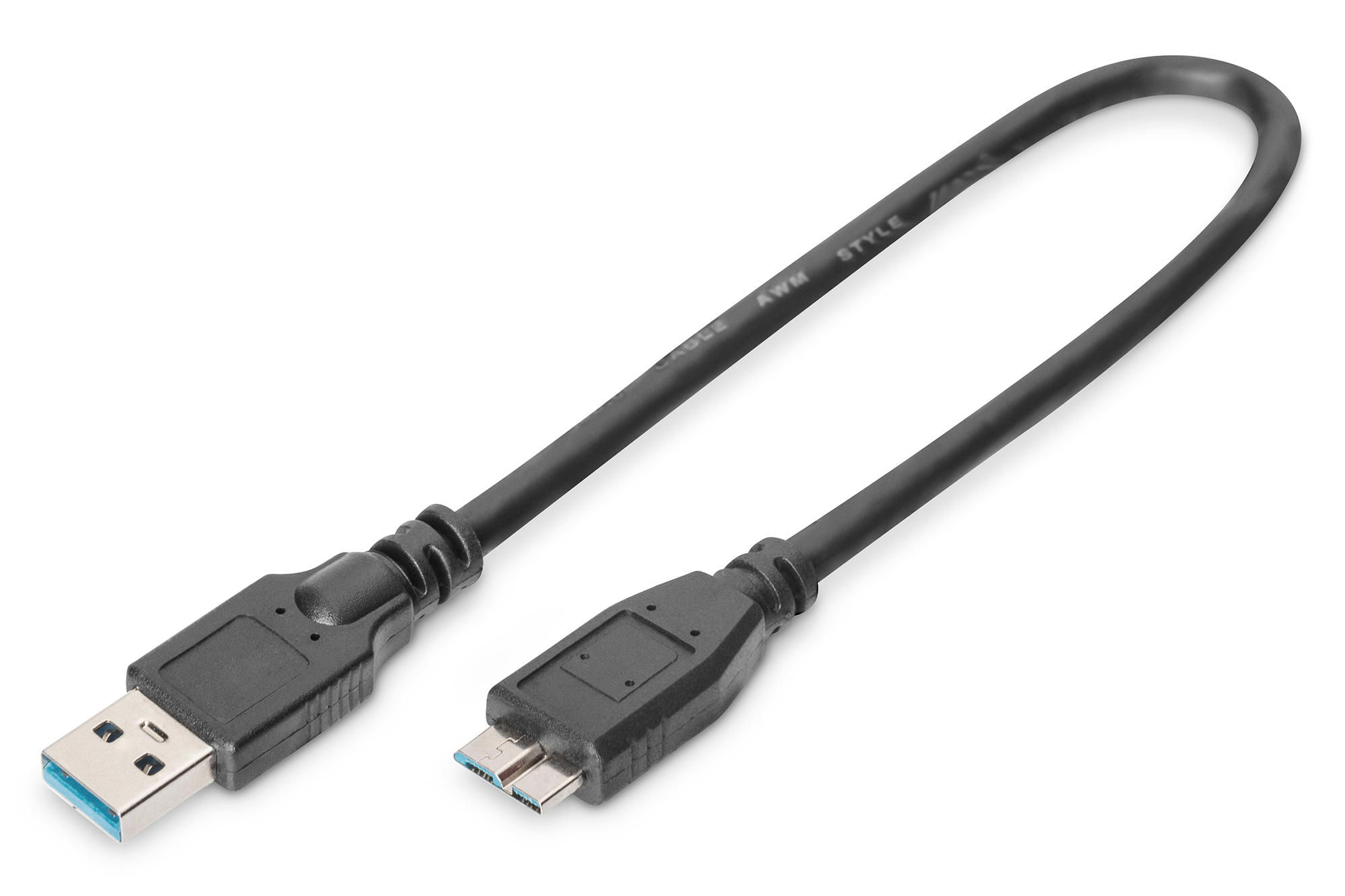 USB 3.0 Anschlusskabel, Typ A - micro B St/St, 0,5 m