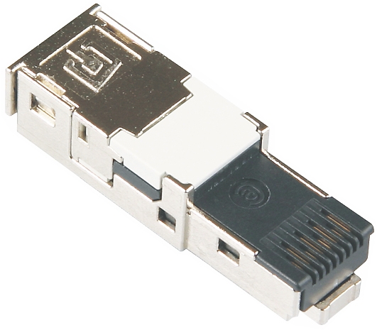 IP67 RJ45 Stecker BTR E-DAT Cat. 6 Class EA, 500 Mhz 10G